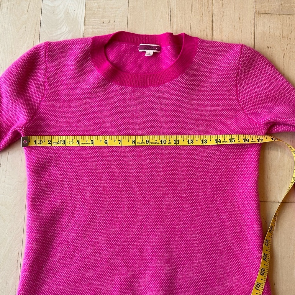 J. Crew Limited Edition Cashmere Crewneck Sweater w/ Bird’s Eye Stitch Small - Picture 9 of 16